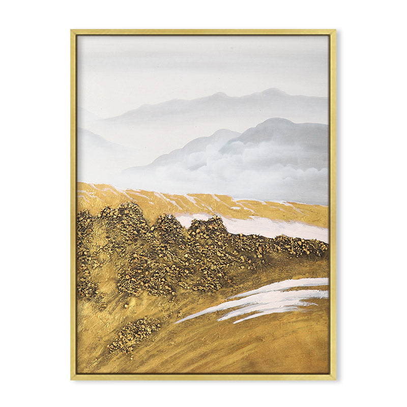 Mountain Landscape Wall Art Triptych Set of 3 Neutral pints