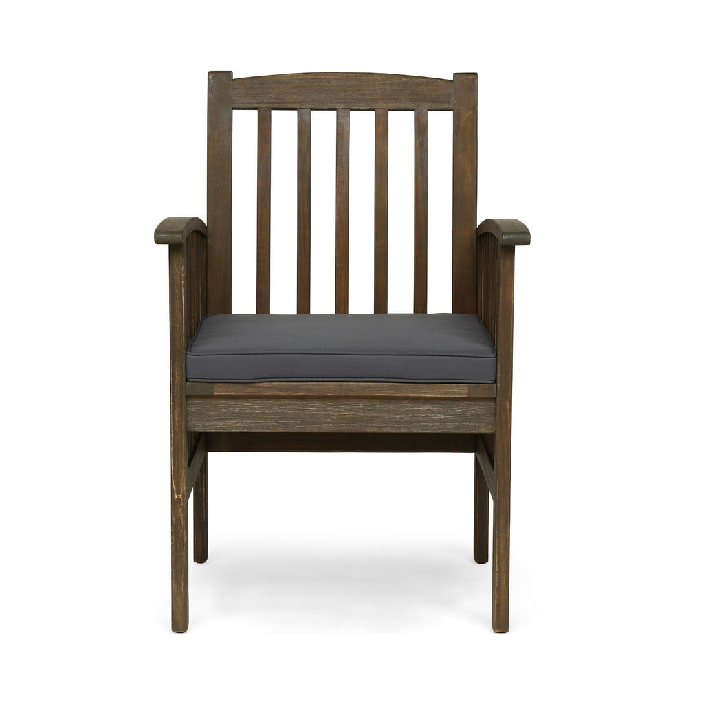CASA ACACIA DINING CHAIR,2PCS With 2 Cushions