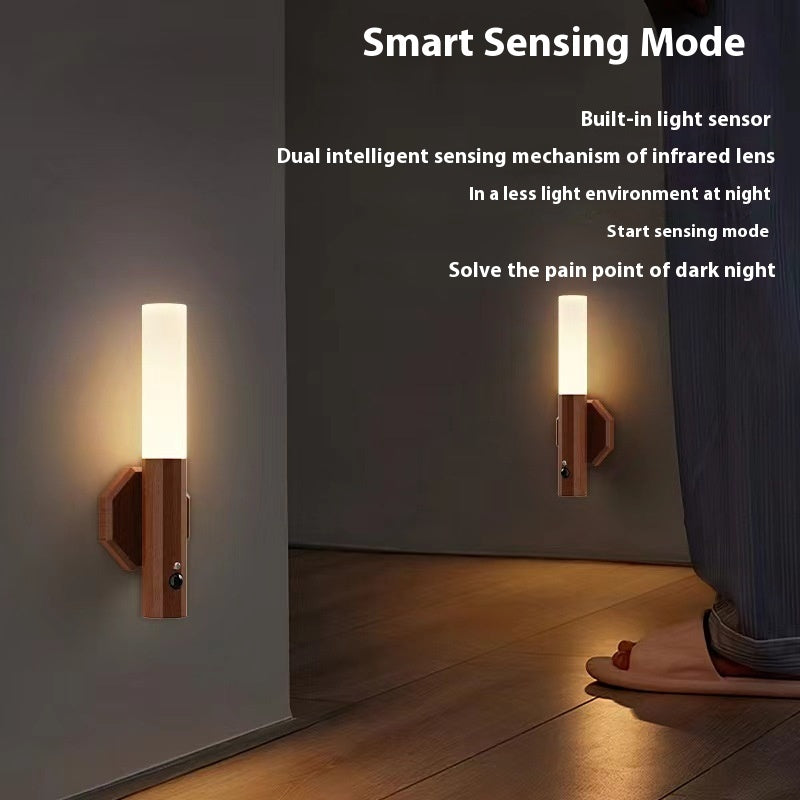 Magnetic Motion Sensor Wall Light Rechargeable LED Night Lamp