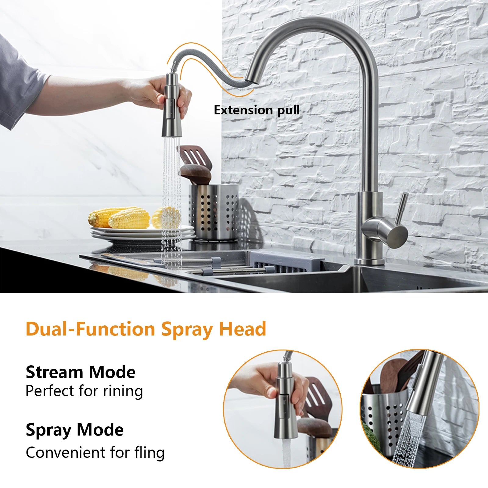 Pull Out Sensor Black Kitchen Faucet Sensitive Touch Control Faucet Mixer For Kitchen Touch Sensor Kitchen Mixer Tap