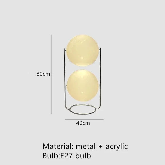 Modern Globe Floor Lamp Minimalist Chrome Standing Lamp for Living Room