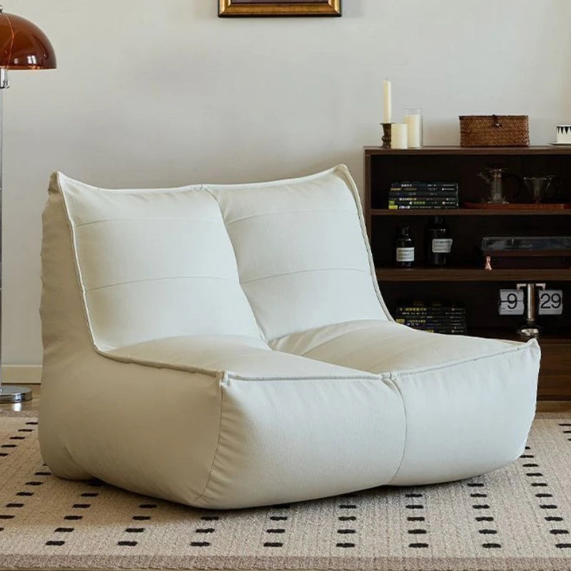 Living Room Balcony Single Sofa Bedroom Tatami Cat's Paw Leather Sofa Chair Leisure Chair Recliner Corner Sofa for Living Room