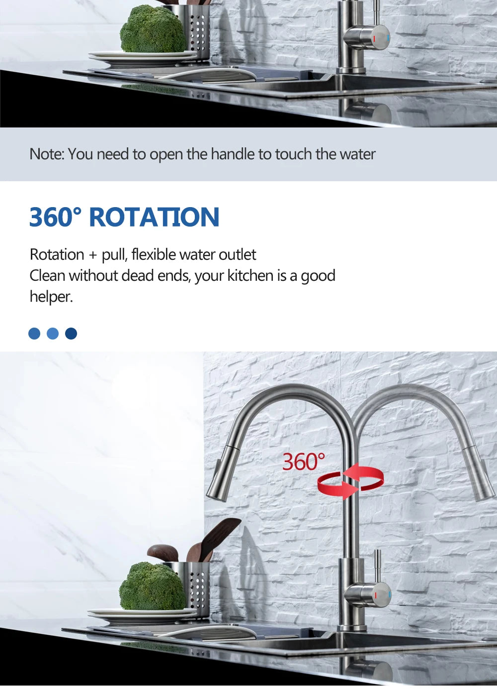 Pull Out Sensor Black Kitchen Faucet Sensitive Touch Control Faucet Mixer For Kitchen Touch Sensor Kitchen Mixer Tap