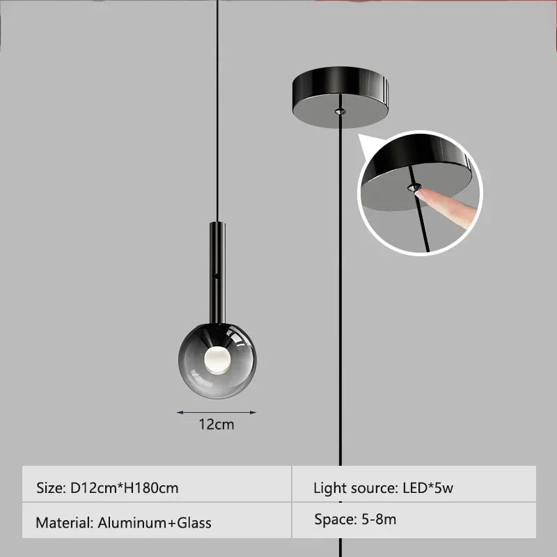 Designer Minimalist Staircase LED Pendant Modern Minimalist Loft Villa Duplex Rotating Staircase Light Long Pendant Restaurant P