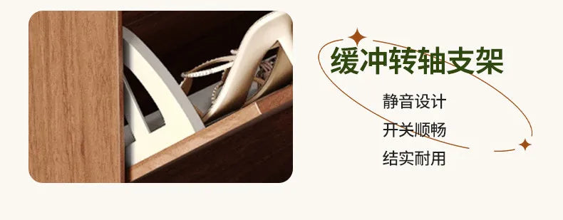 Ultra-thin Wooden Shoe Cabinets Integrated Against Wall Fashion Simple Shoe Cabinets Home Furniture La Combinaison YSXG