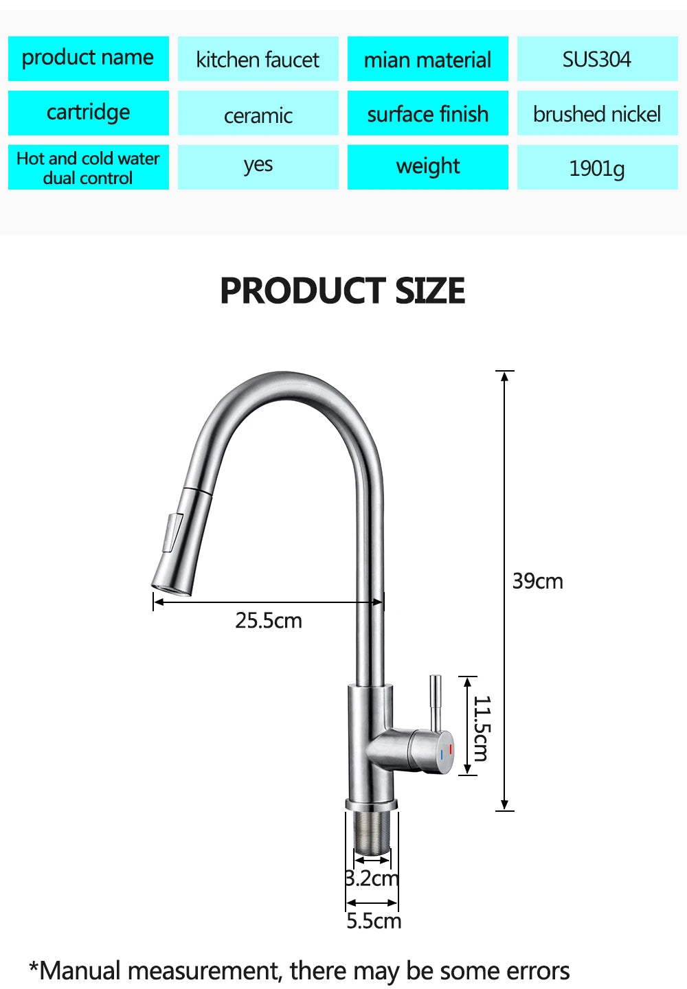 Pull Out Sensor Black Kitchen Faucet Sensitive Touch Control Faucet Mixer For Kitchen Touch Sensor Kitchen Mixer Tap