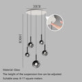 Designer Minimalist Staircase LED Pendant Modern Minimalist Loft Villa Duplex Rotating Staircase Light Long Pendant Restaurant P