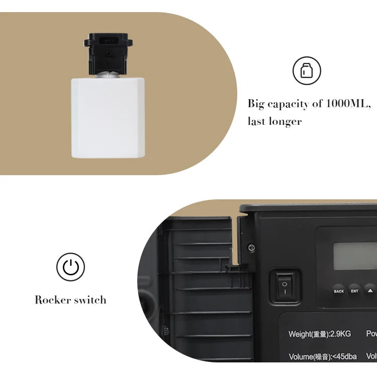 Waterless Essential Oil Difuser Smart Aromatherapy Nebulizer for Home
