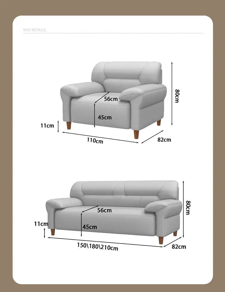 2 Seater Classic Sofas Family Living Room Office Reception Nordic Style Sofa Minimalist Bedrooms Relaxing Home Furniture